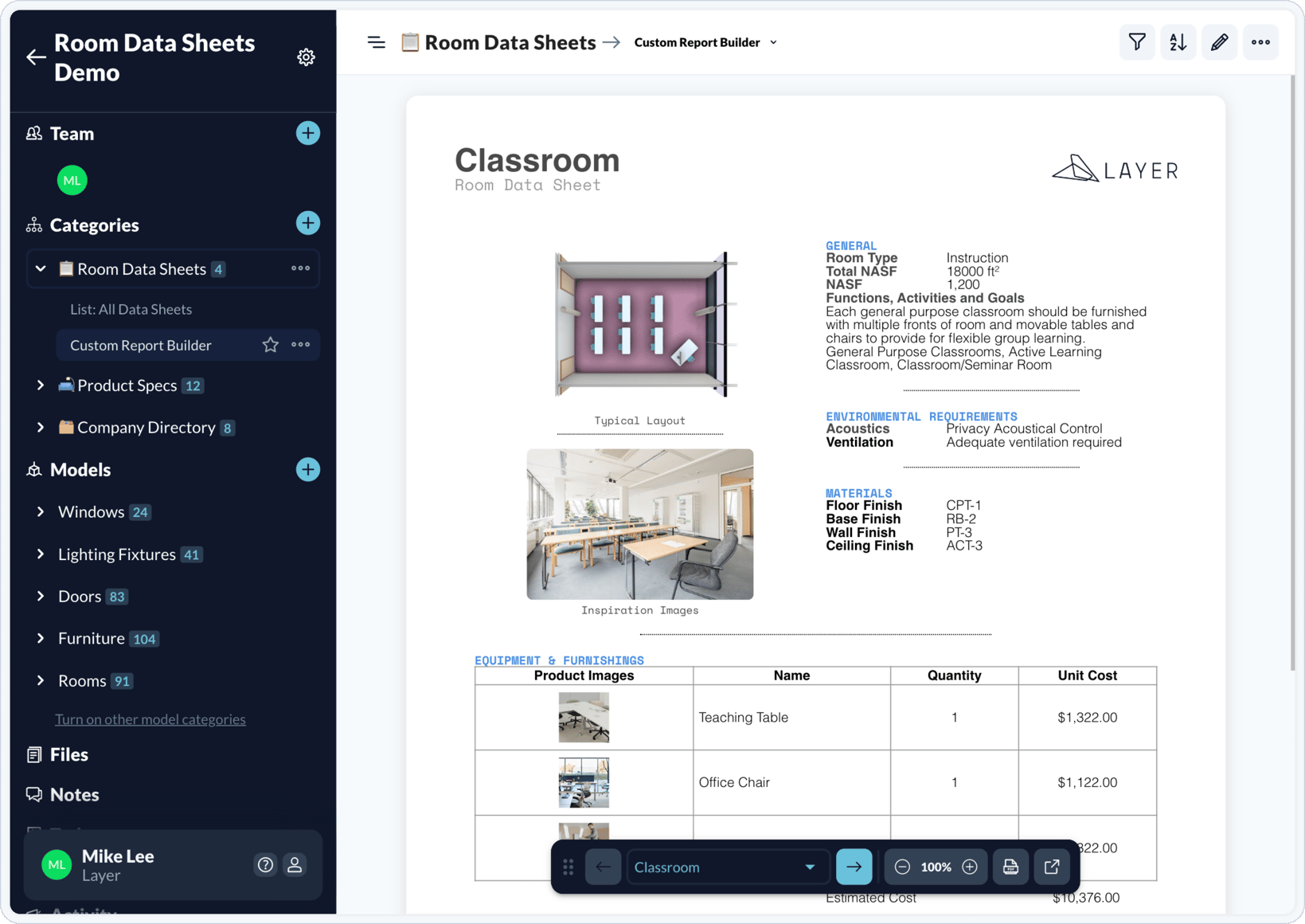 Room Data Sheets (9)